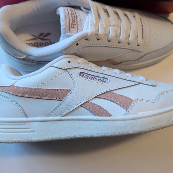 Reebok Court Advance White Pink Womens Size 6 Sneakers - Picture 4 of 6